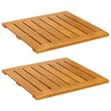 Tappeto da bagno Marrone 50 x 50 cm Legno di Acacia Massello