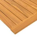 Tappeto da bagno Tinta unita Marrone 80 x 50 cm legno