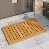 Tappeto da bagno Tinta unita Marrone 80 x 50 cm legno