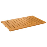 Tappeto da bagno Tinta unita Marrone 80 x 50 cm legno