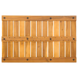 Tappeto da bagno Tinta unita Marrone 80 x 50 cm legno