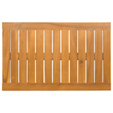 Tappeto da bagno Tinta unita Marrone 80 x 50 cm legno