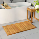 Tappeto da bagno Marrone 100 x 55 cm Legno di Acacia Massello