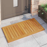 Tappeto da bagno Marrone 100 x 55 cm Legno di Acacia Massello