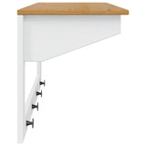 Appendiabiti HILL Bianco e marrone miele 90 x 35 x 41,5 cm