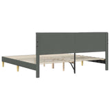 Struttura del letto Grigio Scuro 180 x 200 cm Tessuto