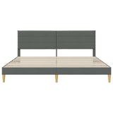 Struttura del letto Grigio Scuro 180 x 200 cm Tessuto