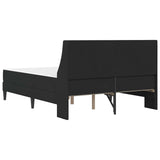 Struttura letto con materasso Nero 140 x 190 cm Velluto