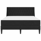 Struttura letto con materasso Nero 140 x 190 cm Velluto