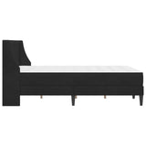 Struttura letto con materasso Nero 140 x 190 cm Velluto
