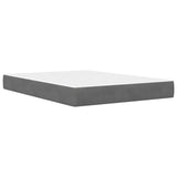 Struttura letto con materasso Grigio scuro 180 x 200 cm Velluto