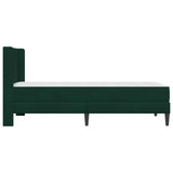 Struttura letto con materasso Verde Scuro 100 x 200 cm Velluto