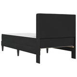 Struttura letto con materasso Nero 100 x 200 cm Velluto