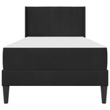 Struttura letto con materasso Nero 100 x 200 cm Velluto