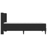 Struttura letto con materasso Nero 100 x 200 cm Velluto