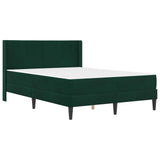 Struttura letto con materasso Verde Scuro 120 x 200 cm Velluto