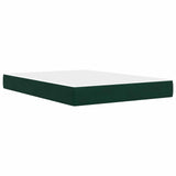 Struttura letto con materasso Verde Scuro 120 x 200 cm Velluto