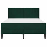 Struttura letto con materasso Verde Scuro 120 x 200 cm Velluto