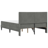 Struttura letto con materasso Grigio Scuro 160 x 200 cm Velluto