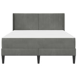 Struttura letto con materasso Grigio Scuro 160 x 200 cm Velluto