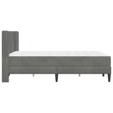 Struttura letto con materasso Grigio Scuro 160 x 200 cm Velluto