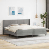 Struttura letto con materasso Grigio Chiaro 180 x 200 cm