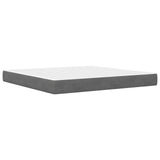 Struttura letto con materasso Grigio Scuro 180 x 200 cm Velluto