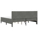 Struttura letto con materasso Grigio Scuro 180 x 200 cm Velluto