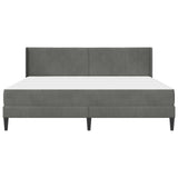 Struttura letto con materasso Grigio Scuro 180 x 200 cm Velluto