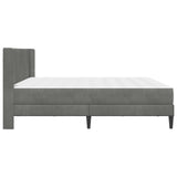 Struttura letto con materasso Grigio Scuro 180 x 200 cm Velluto