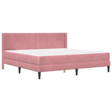 Struttura letto con materasso Rosa 180 x 200 cm Velluto