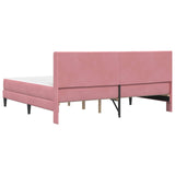 Struttura letto con materasso Rosa 180 x 200 cm Velluto