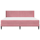 Struttura letto con materasso Rosa 180 x 200 cm Velluto