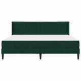 Struttura letto con materasso Verde Scuro 200 x 200 cm Velluto