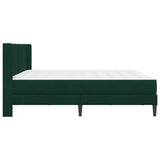 Struttura letto con materasso Verde Scuro 200 x 200 cm Velluto