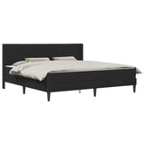 Struttura letto con materasso Nero 200 x 200 cm Velluto