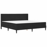 Struttura letto con materasso Nero 200 x 200 cm Velluto