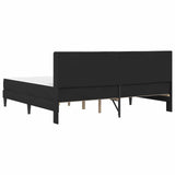 Struttura letto con materasso Nero 200 x 200 cm Velluto