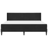 Struttura letto con materasso Nero 200 x 200 cm Velluto