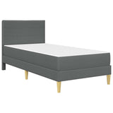 Struttura del letto Grigio scuro 80 x 200 cm Poliestere