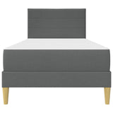 Struttura del letto Grigio scuro 90 x 200 cm Poliestere