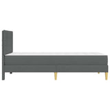 Struttura del letto Grigio scuro 90 x 200 cm Poliestere