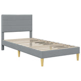 Struttura del letto Grigio chiaro 100 x 200 cm Poliestere