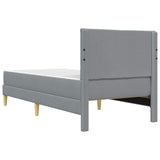 Struttura del letto Grigio chiaro 100 x 200 cm Poliestere