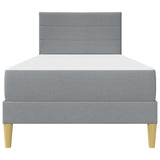 Struttura del letto Grigio chiaro 100 x 200 cm Poliestere
