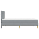 Struttura del letto Grigio chiaro 100 x 200 cm Poliestere
