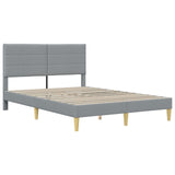 Struttura del letto Grigio chiaro 120 x 200 cm Poliestere