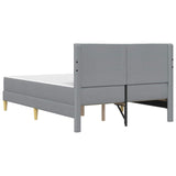 Struttura del letto Grigio chiaro 120 x 200 cm Poliestere
