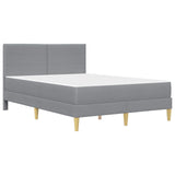 Struttura del letto Grigio chiaro 140 x 190 cm Poliestere