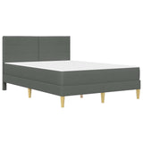 Struttura del letto Grigio scuro 140 x 190 cm Poliestere